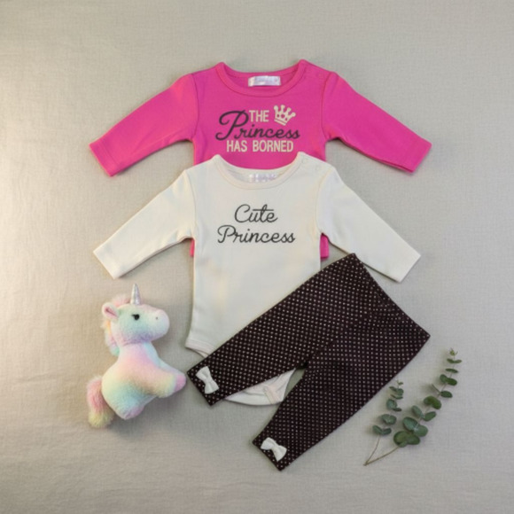 New Minimixs Baby Girl 3-piece bodysuits size 3 months - Picture 1 of 5